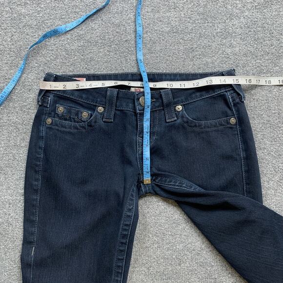 True Religion Jeans Women 26 Denim Stella Low Rise 5 Pocket Stretch Cotton Blend - Picture 3 of 11